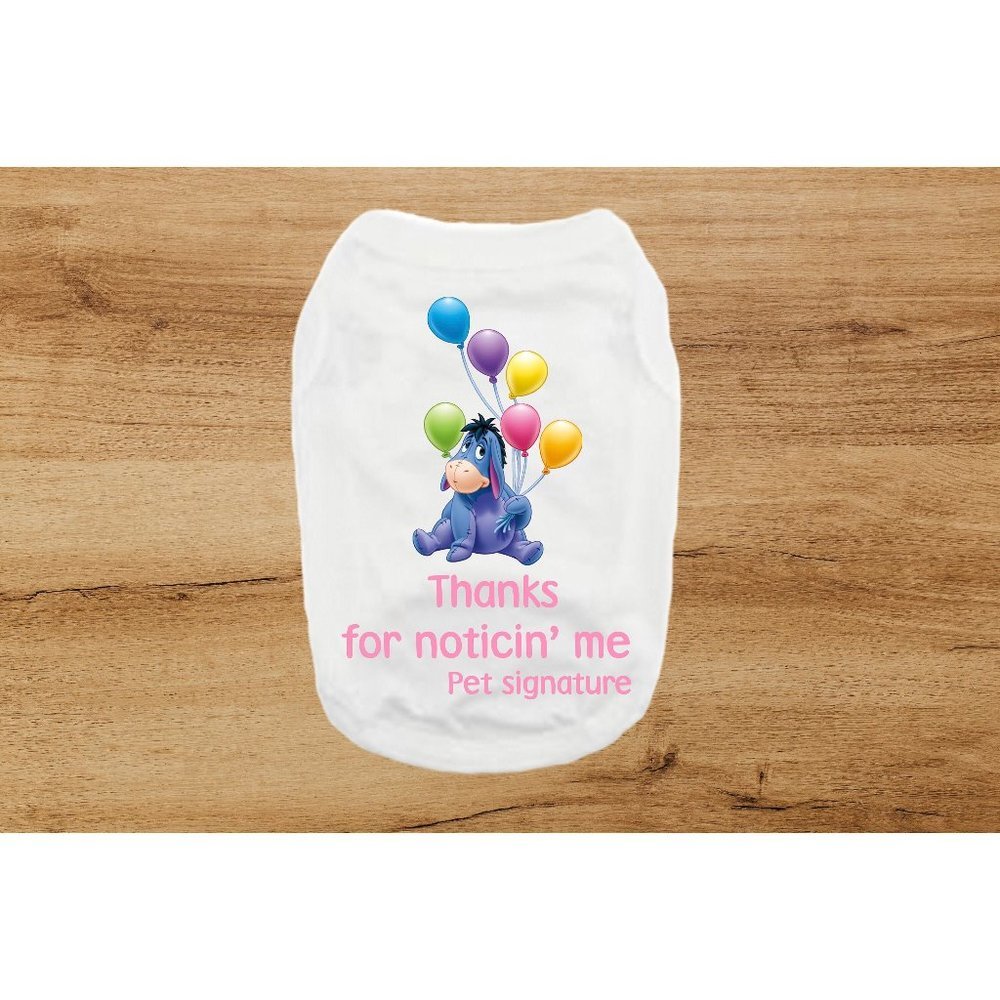 Custom Eeyore dog shirt | Winnie the pooh dog shir